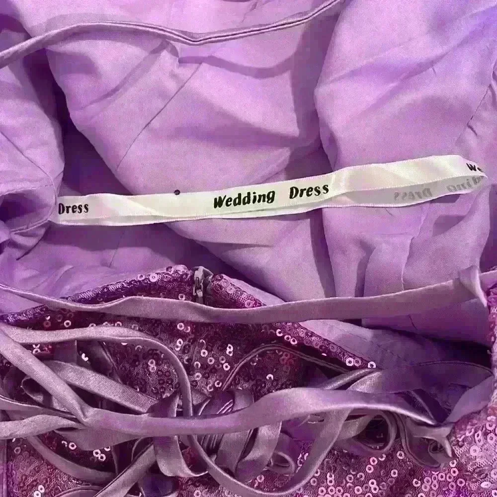 Purple Sparkly Dress - Picture 6 of 8